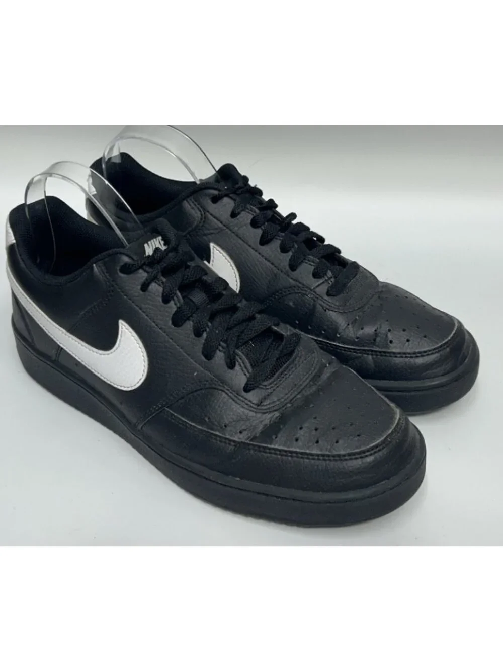 Nike Court Vision Low Next Nature Mens Size 9.5 EU43 Black White FZ0630-010